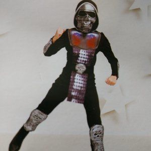 HYDE and EEK! Light Up Iron Skull Ninja Halloween Costume With Dragons Kid Large
